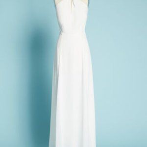 Modcloth White Wedding Twist of Elate Maxi Dress